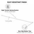 thumbnail image 5 of Tension Adjustable Shower Curtain Rod 43-79 Inches White, 5 of 9