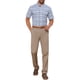 thumbnail image 2 of CAMISAS CHIC PARA HOMBRE, CON CUELLO PUNTA, MANGA CORTA, A CUADROS, CON BOTONES, CAMISA DE NEGOCIO, S, BLANCA Y AZUL MARINO, 2 of 6