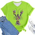thumbnail image 6 of BOOMILK Mardi Gras Shirts for Women Carnival Crawfish Lobster Print V Neck T-shirt Plus Size Summer Top Graphic Tees, 6 of 8