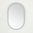 thumbnail image 4 of SAFAVIEH Crosby 24 Inch Aluminum Led Mirror, Silver/White, 4 of 13