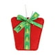 thumbnail image 2 of Pack de 6 adornos para árbol de Navidad no tejidos | Renos, Papá Noel, muñecos de nieve, diseños de cajas de regalo | Rojo Plata Sandía Rojo | Tela suave y duradera | Decoraciones ligeras, 2 of 6