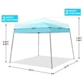 thumbnail image 4 of 10x10 Outdoor Canopy Pop up Canopy Tent Portable Instant Shelter Slant Leg Canopy Sky Blue, 4 of 7