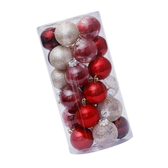 30 bolas de Navidad, colgantes decorativos de bolas de Navidad, adornos colgantes para de Navidad, para celebración de cumpleaños en el patio