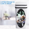 thumbnail image 3 of Smart Touchless Bathroom Trash Can - Anborry 2.2 Gallon Automatic Motion Sensor Rubbish Can with Lid Electric Waterproof Narrow Small Garbage Bin for Kitchen, Office, Toilet, Bedroom (Grey), 3 of 7