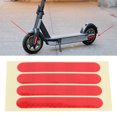 thumbnail image 3 of Ymiko 4PCS/Set Front Rear Wheel Reflective Sticker Fit for G30 Electric Scooter Accessory,Wheel Reflective Sticker,Reflective Strip, 3 of 8