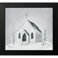 thumbnail image 2 of Hollihocks Art 13x12 Black Modern Framed Museum Art Print Titled - Silent Night, 2 of 5