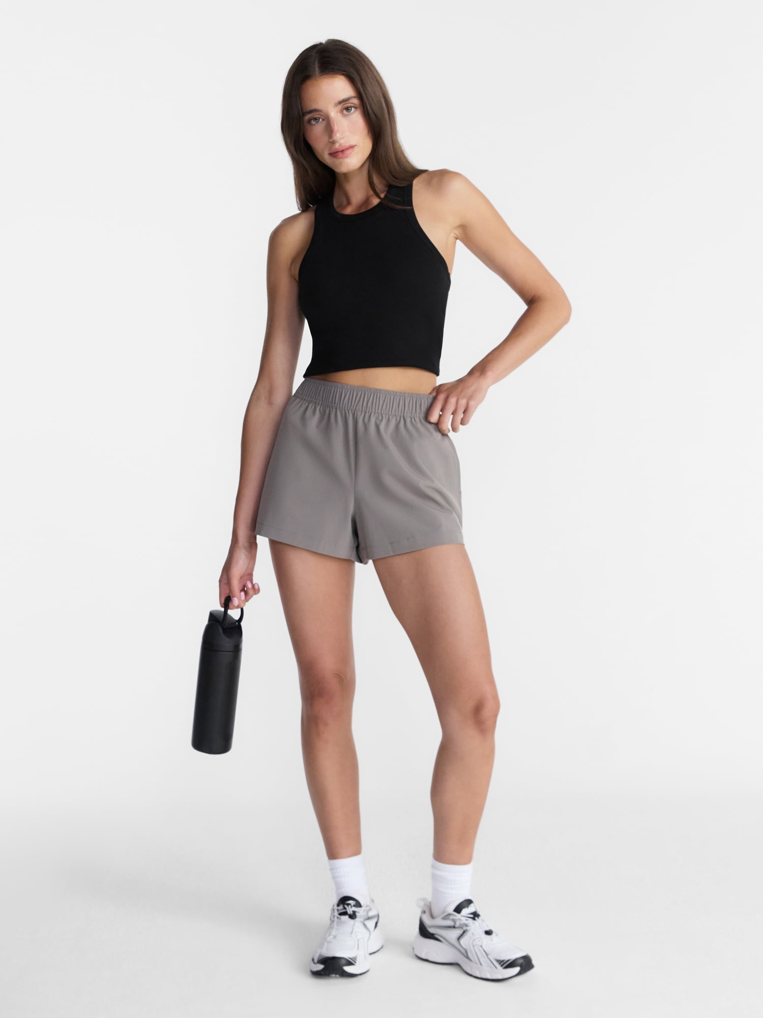 Avia Women's FeatherStretch Shorts, 3'' Inseam, Sizes XS-XXXL