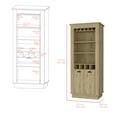 thumbnail image 7 of CoSoTower Bar Cabinet Provo, Living Room, Macadamia, 7 of 7