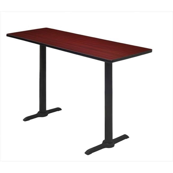48 X 24 In. Cain Cafe Height Training Table - Mahogany