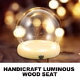 thumbnail image 4 of OUNONA 1 Set of Glass Dome Decor with Dustproof Function for Flower Display Transparent Base, 4 of 4