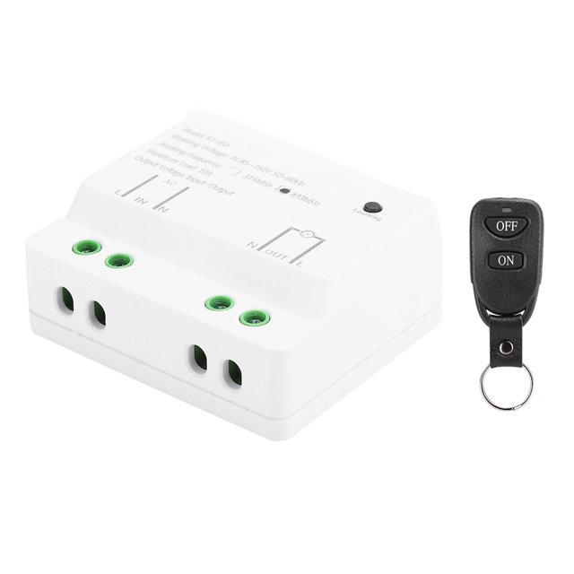 Fuente de alimentación inteligente de plástico de un solo canal DC12V, interruptor de Control remoto con modo de enclavamiento de 2 teclas de encendido/apagado