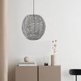 thumbnail image 4 of thinsony Pendant Lamp Shade Ceiling Light Shade Handwoven shade only Retro Style for Dining Room, 4 of 9