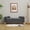 Charcoal, variant on 65.35"Wide Upholstered Flip-top Storage Accent Bed Bench, Corduroy Footrest Ottoman with Armrests&Backrest&2 Bolster Pillows Wood Legs for Living Room, End of Bed, Hallway, Entryway Bedroom.