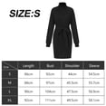 thumbnail image 2 of Sweater Dress for Women Ribbed Knit Fitted midi Sexy Fall Winter Bodycon Cowl Neck Dresses, 2 of 5