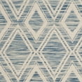 thumbnail image 3 of SAFAVIEH Marbella Alicia Geometric Diamonds Wool Area Rug, Dark Blue/Ivory, 6' x 6' Square, 3 of 4