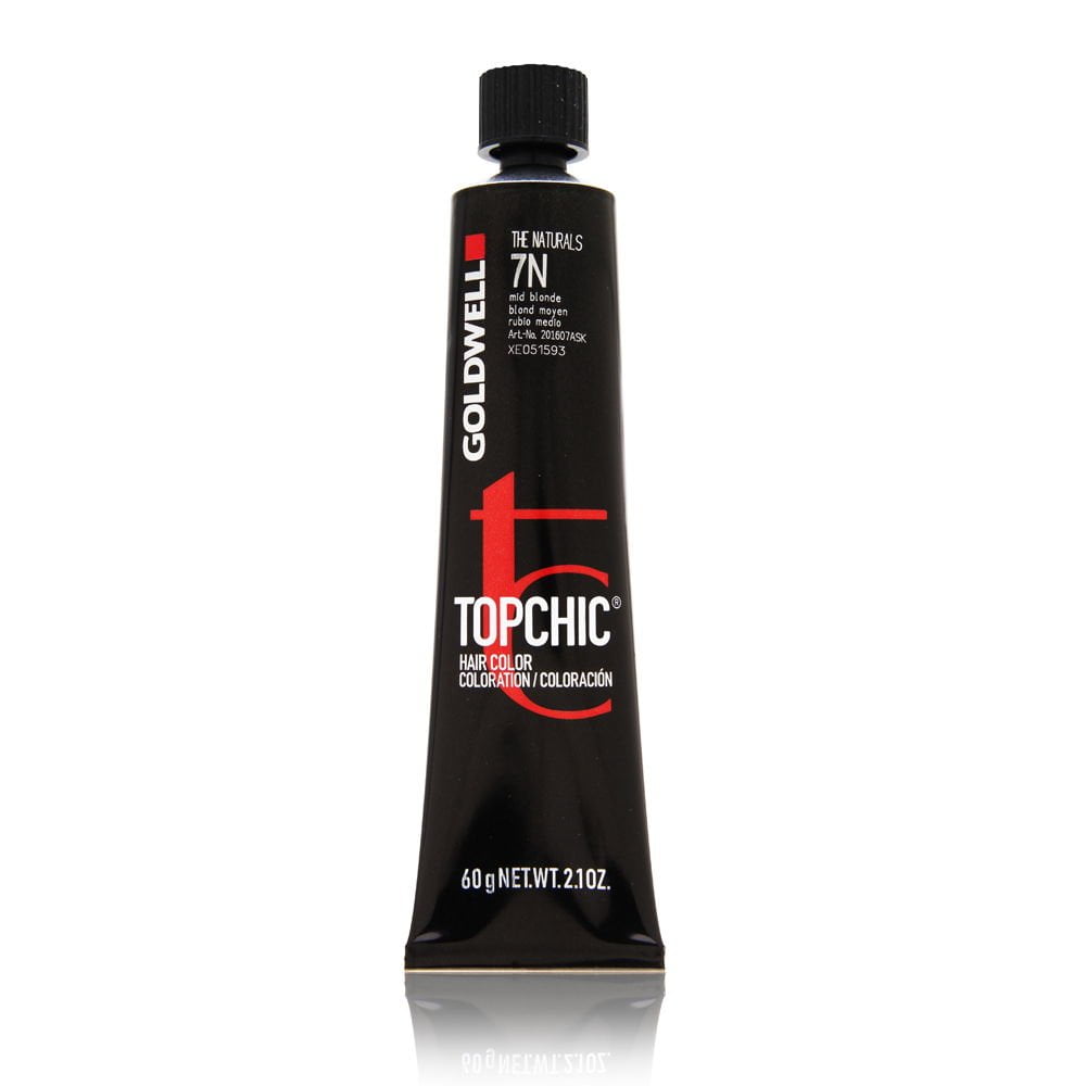 Goldwell Topchic Hair Color, 7n Mid Blonde 2.03 oz - Walmart.com