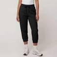 thumbnail image 4 of ZGRBOU Women Capri Jogger Sweatpants Elastic High Waist Drawstring Cropped Track Pants Lightweight Baggy Pants with Pockets, 4 of 7