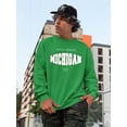 thumbnail image 2 of Michigan State Sports Style Sweatshirt Men -Image by Shutterstock, Male x-Large, 2 of 4