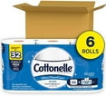 thumbnail image 2 of Cottonelle Ultra Toilet Paper with Active Cleaning Ripples, Bath Tissue, 6 Family Mega, 32 Regular Rolls, 2 of 10