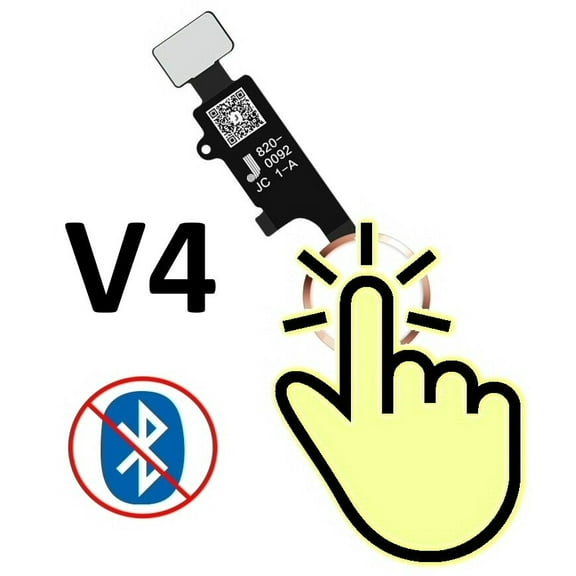 JC Home Button V4 (NO BLUETOOTH VERSION) For iPhone 7 7P 8 8P White / Rose Gold