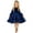 Dark Blue, variant on Gubotare Toddler Girls Dresses Kids Toddler Girl Long Sleeve Ruffle Layered Floral Tulle Tutu Dresses,Khaki 11-12 Years