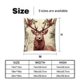 thumbnail image 5 of Elk Deer Throw Pillow Covers Set of 2 - 16x16, 18x18, 20x20 Inches - Unique Patterns - Ideal for Bed Pillow, Throw Pillows for Various Occasions, 5 of 6