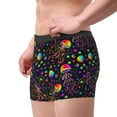 thumbnail image 4 of Fotbe Rainbow Jellyfishes Men’s Total Support Pouch Boxer Briefs, X-Temp Cooling, Moisture-Wicking Underwear, Regular, Long-leg and Trunk-Small, 4 of 9