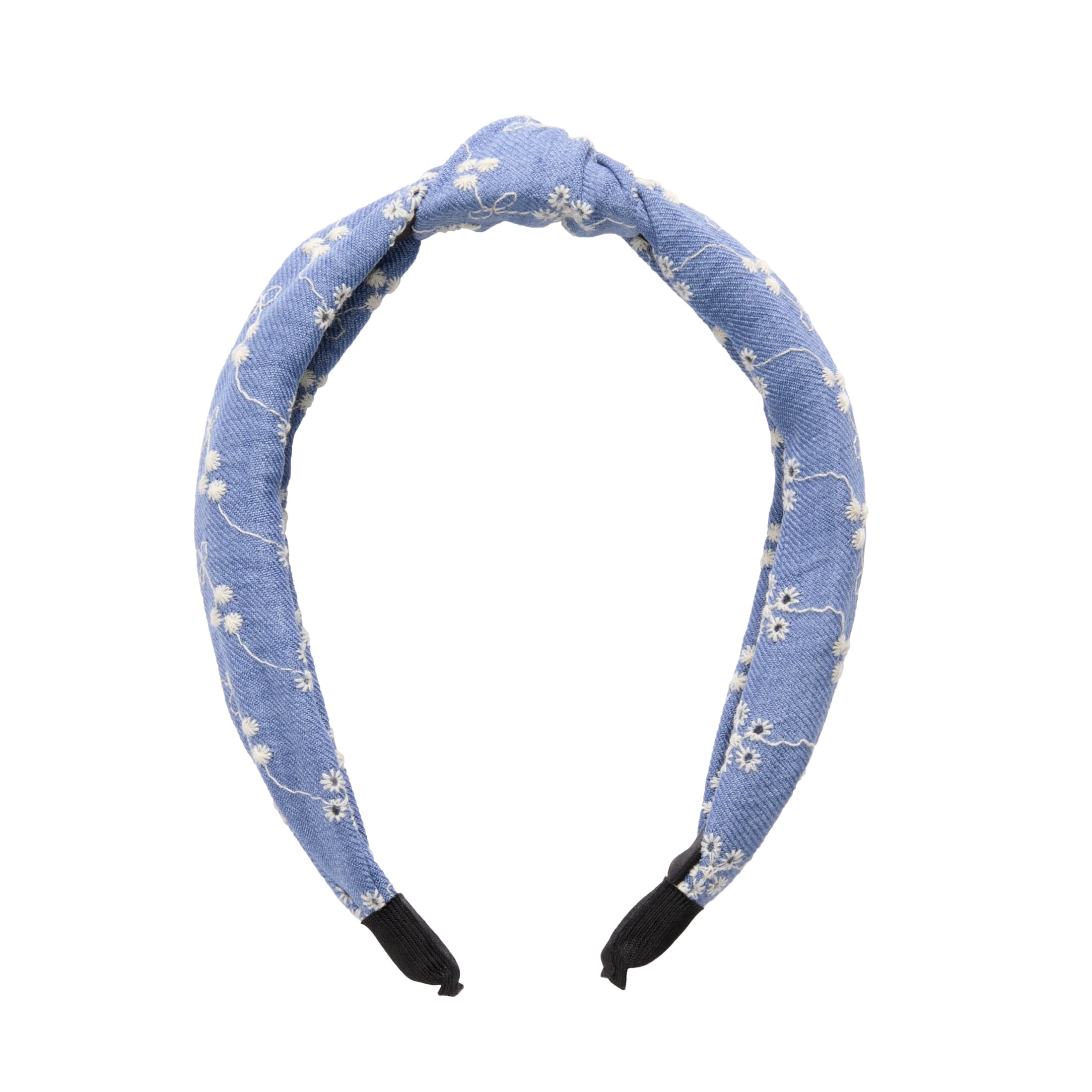 Goody x Lee Denim Knot Headband, All Day Comfort, All Hair Types, 1 Count