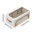 thumbnail image 3 of Shoe Storage Box, Transparent Shoe Cabinet, Folding Underbed Shoe Organizer, Space-Saving + Side Opening Design, Durable Plastic, for Home Storage, Protects Shoes, Shoe Rack, Shoe Holder Aestivo, 3 of 9