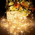 thumbnail image 2 of Guirnalda de luces LED que funciona con pilas, 1 paquete de mini luces estrelladas de alambre de cobre que funcionan con pilas para dormitorio, Navidad, fiestas, bodas, centro de mesa, decoración (10 JAMW  Sencillez, 2 of 4