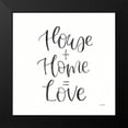 thumbnail image 2 of Jackson, Jenaya 12x12 Black Modern Framed Museum Art Print Titled - Home Sweet Home III BW, 2 of 5