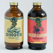 Ginger and Hibiscus Cardamom Syrup, Set of 2