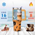 thumbnail image 4 of Happy Halloween Tumbler with Handle Insulated Coffee Mug 40 oz Stainless Steel Cup for Cafe Drinks Beverage Liquid Cocktail Ideal Gift for Women Daughter Mom, 4 of 7