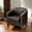 Brown Leather, variant on TrumanPick Accent Chair, Comfy Barrel Chair Set of 2 Faux Leather Cozy Reading Armchair for Living Room, Black