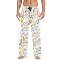 thumbnail image 7 of FORMRS Mens Pajama Pants with Pockets Soft Cotton Sleepwear Lounge Bottoms, Sizes S-2XL, Watercolor Wildflowers, 7 of 7
