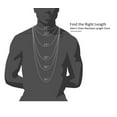thumbnail image 2 of 925 Sterling Silver 8.5mm Diamond-Cut Two-Tone Cuban Chain Necklace, 24”, with Lobster Clasp, for Women, Men, 2 of 3