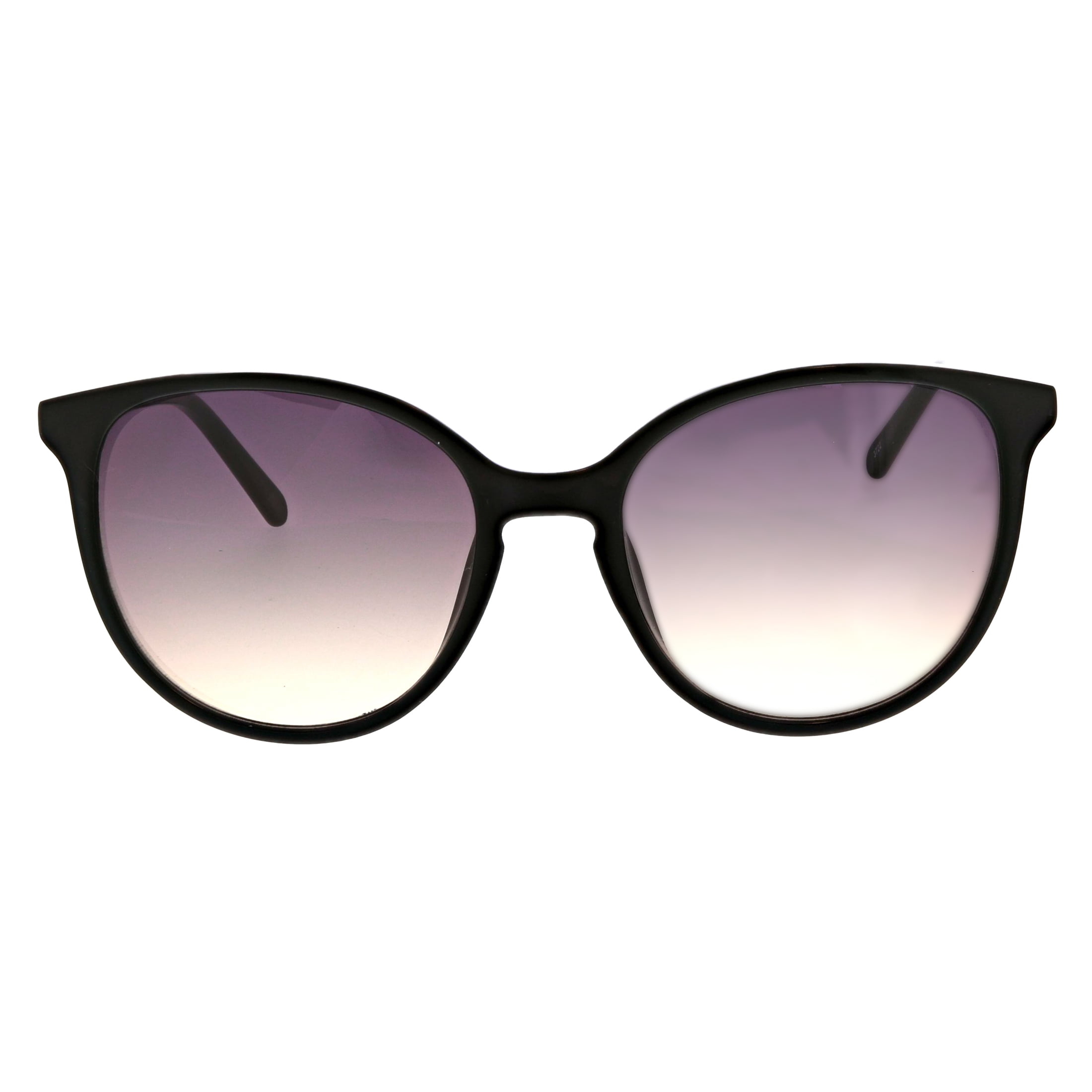 FLOWER Womens Round Prescription Sunglasses, FLR4004 Gardenia - Black, 53-18-140, with Case