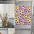 thumbnail image 5 of Dishwasher Magnet Cover Magnetic Fridge Door Cover Home Kitchen Decor Yellow Purple Leopard 23"x 26", 5 of 6