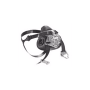 MSA Small Black silic Advantage 420 Half Mask Facepiece Twin Port Air Purifying Respirator With ComforTop Headband
