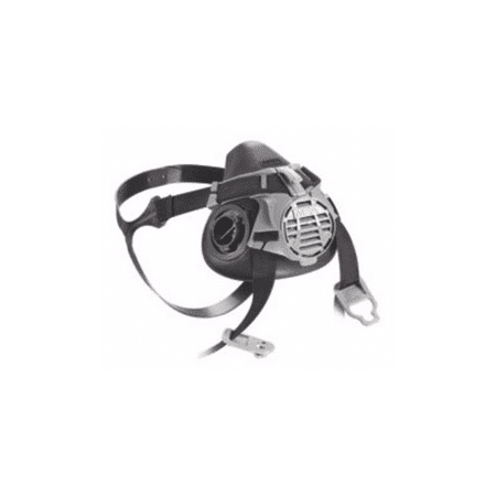 MSA Small Black silic Advantage 420 Half Mask Facepiece Twin Port Air Purifying Respirator With ComforTop Headband