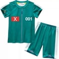 thumbnail image 2 of Kids Boys Girls Squid Game T-shirt+shorts Pyjamas Set, 2 of 2
