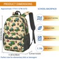 thumbnail image 3 of Tractor and Barrels Cream Pattern 17" School Backpacks for Teens,Waterproof Oxford Fabric,S-Shape Padded Straps for School,Travel,Hiking,Camping, 3 of 6