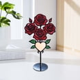 thumbnail image 4 of YiBai Valentine's Day Love Rose Decoration Home Decoration Garden Decoration Iron Metal Insert, A, 4 of 8