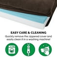 thumbnail image 4 of FurHaven Pet Products Faux Fleece & Chenille Cooling Gel Top Sofa Pet Bed for Dogs & Cats - Coffee, Medium, 4 of 13