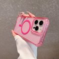 thumbnail image 6 of Dteck Magnetic Case for iPhone 12 Pro / 12 6.1", Compatible with MagSafe, Shockproof Protective Bumper Phone Case for iPhone 12 Pro / 12 6.1",Pink, 6 of 7