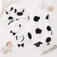 thumbnail image 5 of WOYY Baby Boys Cow Romper Outfits Animal Sleeveless Bodysuit Hat Stockings Clothes Set, 5 of 8