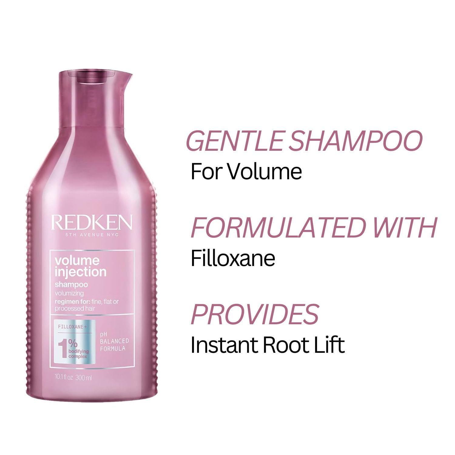 Redken Volume Injection Shampoo and Conditioner Set for Fine, Flat or  Processed Hair 10.1 oz Each 