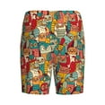 thumbnail image 4 of Rocae Funny Owl Bird for Men's Soft Sleep Pajama Shorts, Waistband and Pockets, 4 of 9