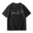 thumbnail image 3 of Girls T Shirts Size 14-16 Solid Color Short Sleeve Tunic Tee Tops Active Fit Cute Back To School Shirts for Teen Girls Graduation Casual Summer Tops, 3 of 4