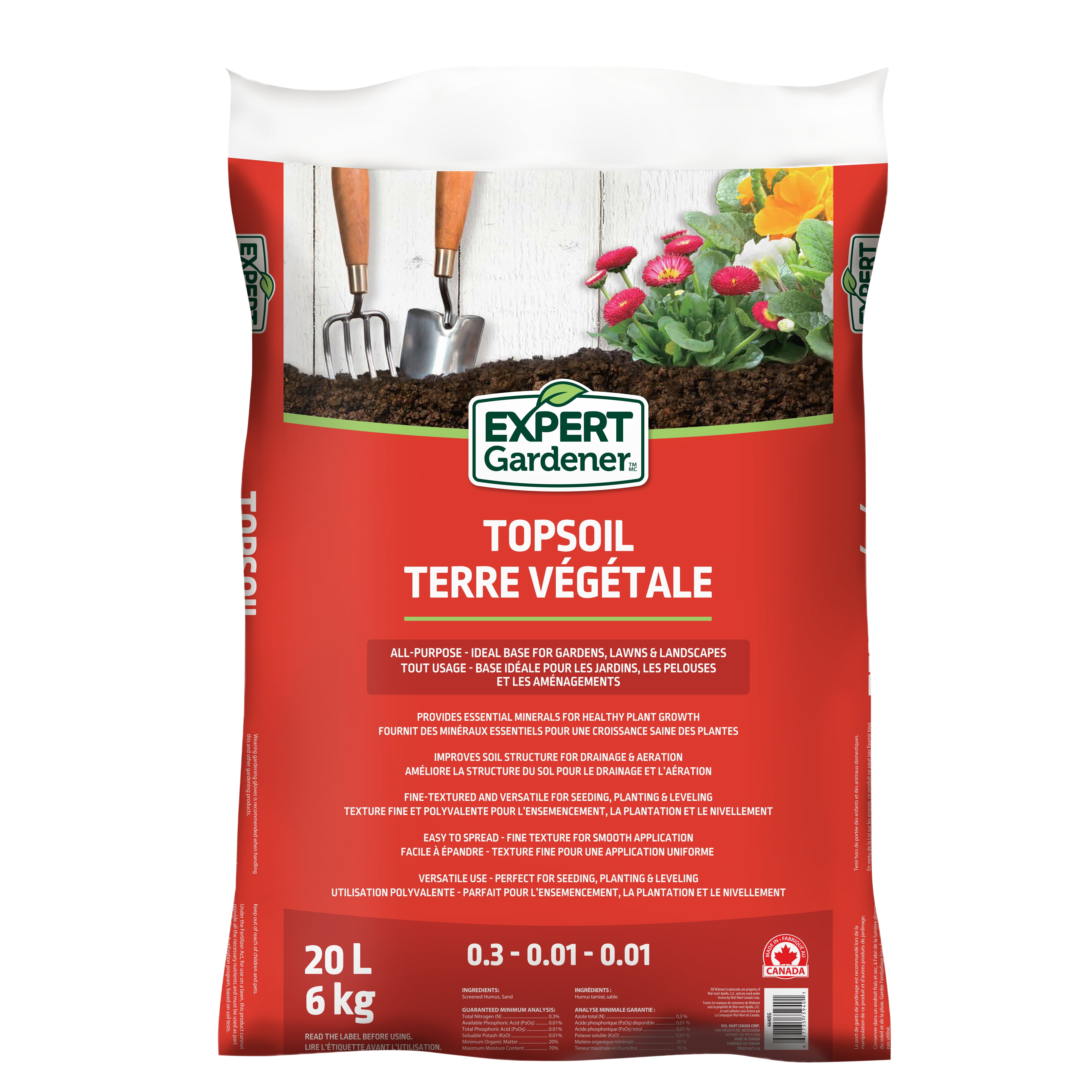 Expert Gardener Top Soil 20L